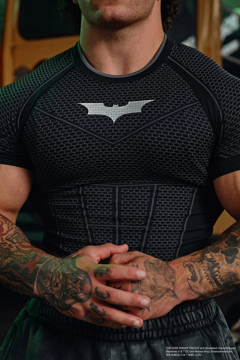 Batman Compression Tees-Black