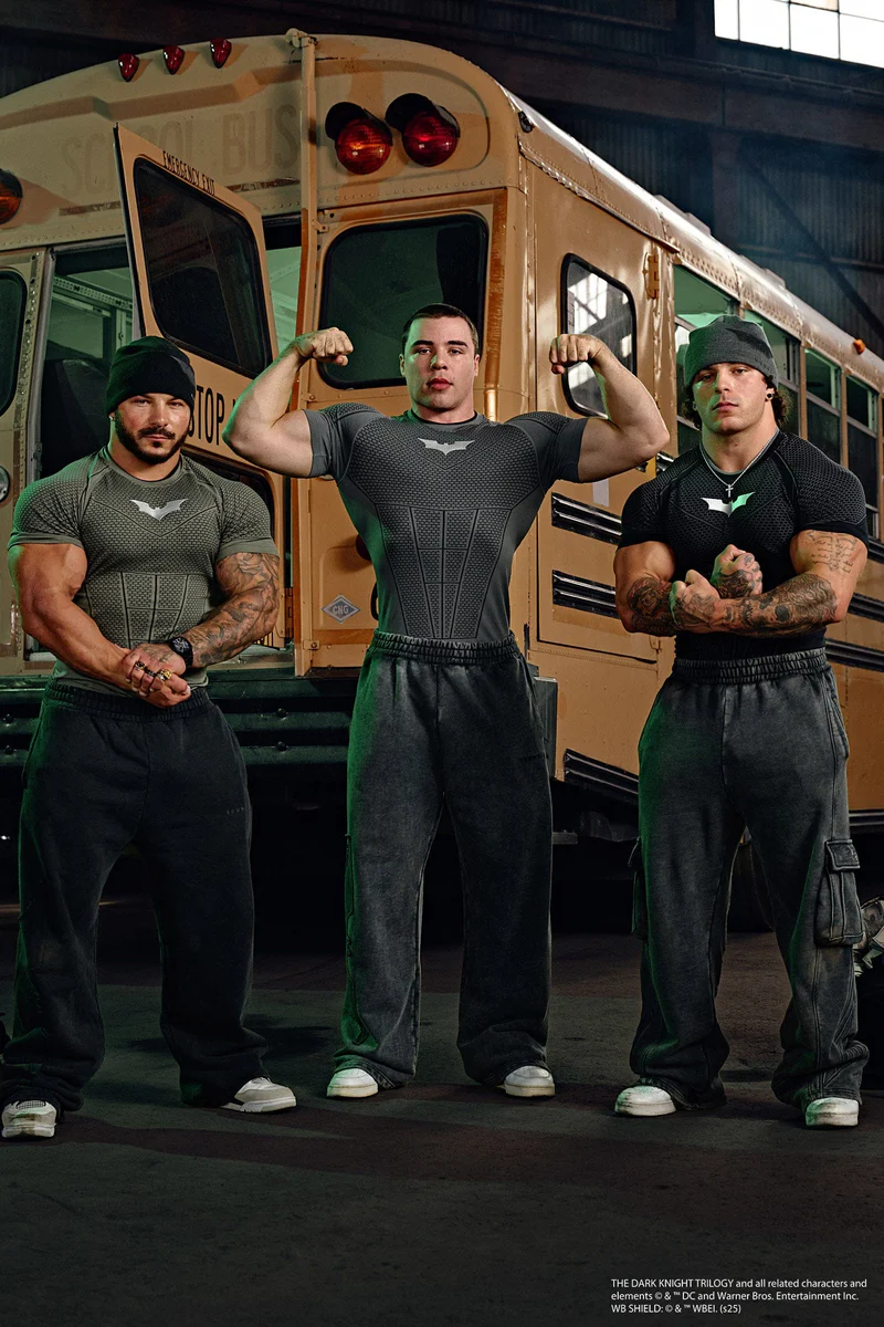 Batman Compression Tees-Black