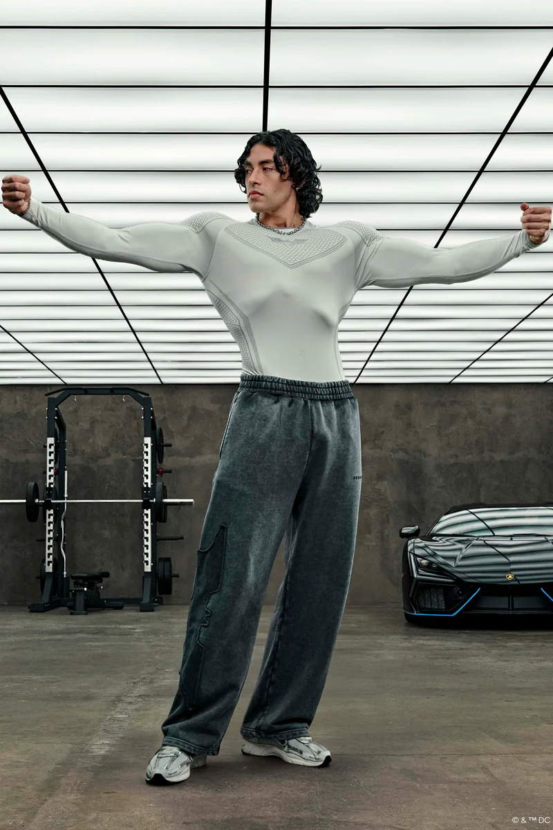 Batman Compression Longsleeves-Off-White