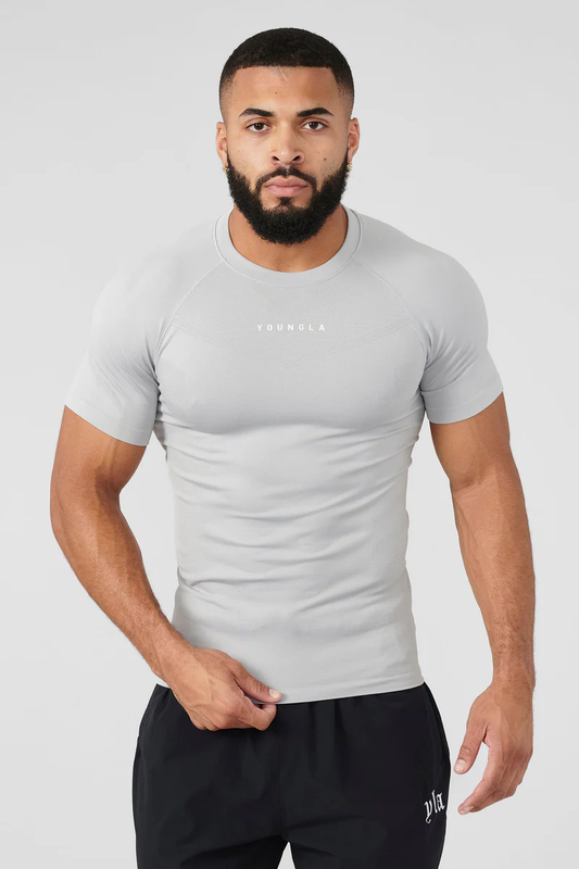 SuperVillain Compression Tees-Grey