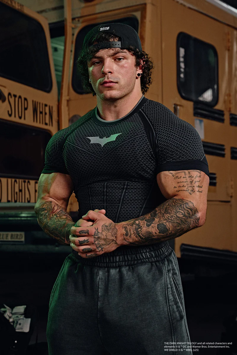 Batman Compression Tees-Black