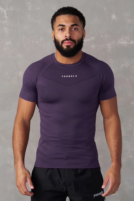 SuperVillain Compression Tees-Purple